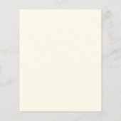 Papier Monogramme de crème simple Mariage budgétaire Enre (Dos)