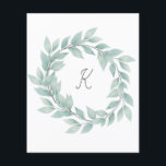 Papier Monogramme de la couronne d'aquarelle<br><div class="desc">Aquarelle</div>