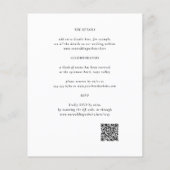 Papier Monogramme de mariage | Code QR photo budget tout- (Dos)