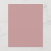 Papier Monogramme Dusty Rose rose Faire-part de mariage b (Dos)