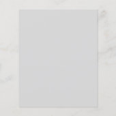Papier Monogramme élégant. Mariage moderne simple RSVP (Dos)