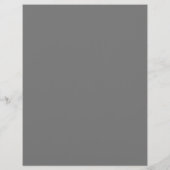 Papier Monogramme gris foncé simple Élégant scénario de m (Dos)