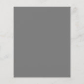 Papier Monogramme gris foncé simple - Invitation au maria (Dos)