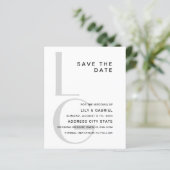 Papier Monogramme. Mariage de typographie simple Enregist (Debout devant)