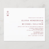 Papier Monogramme minimaliste de Bourgogne (Devant)