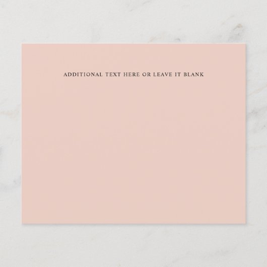 Papier Monogramme Rose Floral Photo Mariage ENREGISTRER L (Dos)