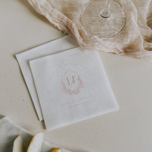 Papier Monogrammé Vintage   Mariage Bohème Floral