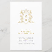 Papier Monographie de la couronne d'or mariage informatio (Devant)