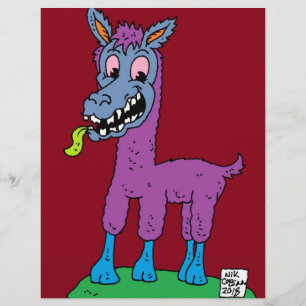 Papier Monstre en lama