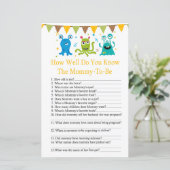 Papier Monstres Connaissez-vous bien le jeu de baby showe (Debout devant)