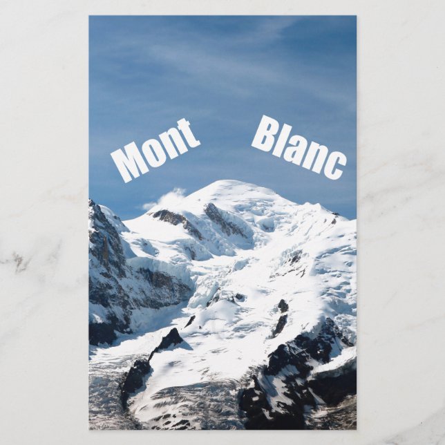 Papier Mont Blanc Mountain - Magnificent ! (Devant)