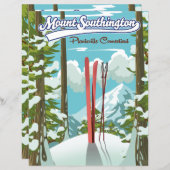 Papier mont southington plantsville, connecticut ski (Devant / Derrière)