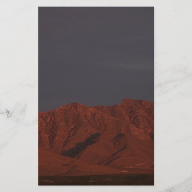 Papier Montagne rouge à Twilight (Devant)