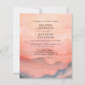 Papier Montagne Sunset Budget (Devant)