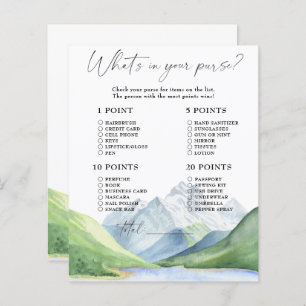 Papier Montagnes - ce qui est dans votre sac