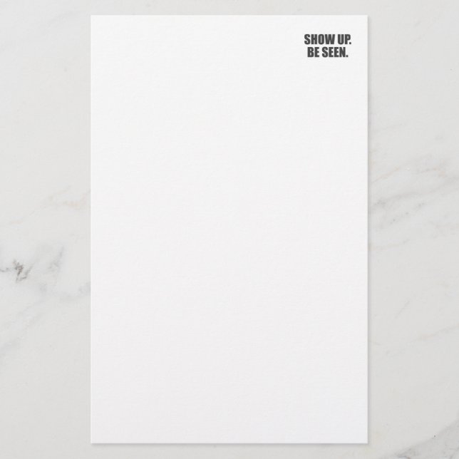 Papier Montre. Sois Vu ! (Devant)