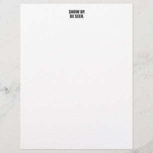 Papier Montrez-vous. Faites-vous voir.