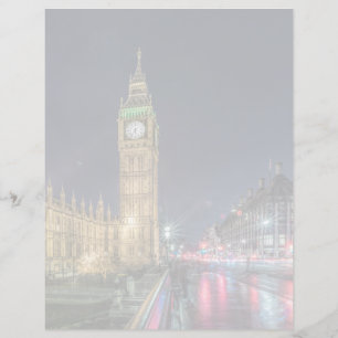 Papier Monuments Big Ben at Night