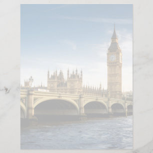 Papier Monuments Big Ben, London England