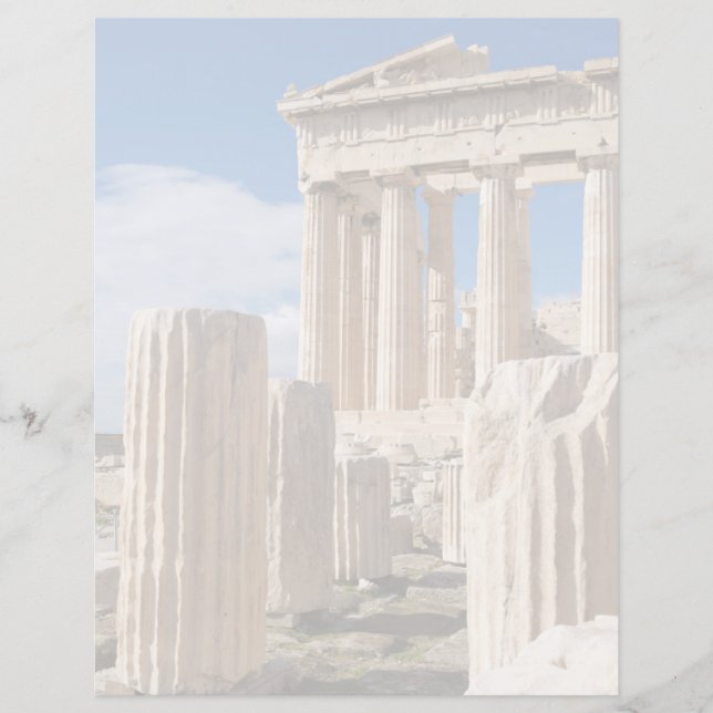 Papier Monuments | Parthénon Acropole Athènes Grèce (Devant)