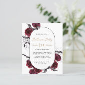 Papier Moody Arch Floral Bourgogne Invitation du parti Ha (Debout devant)