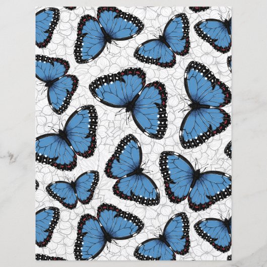 Papier Morphos bleus (Devant)