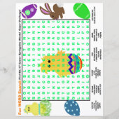Papier Mot de Pâques Recherche Document d'activité (Devant)