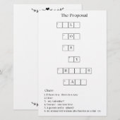 Papier Mot de passe de la proposition de Bridesmaid (Devant / Derrière)