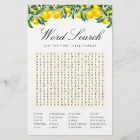 Mot de recherche Lemon Game Fête des mariées Card
