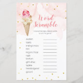 Papier Mot Début Jeu Rose Blush Glace (Devant)