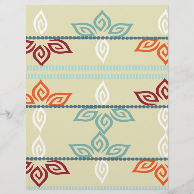 Papier Motif 5 couleurs : (Devant)
