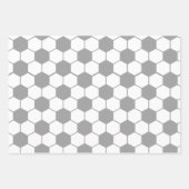 Papier motif à bille de soccer gris (Devant 2)