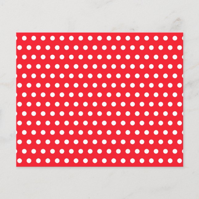 Papier Motif à points Polka rouge et blanc. Spotty. (Devant)