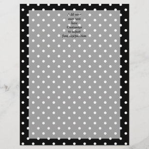 Papier Motif à pois noirs
