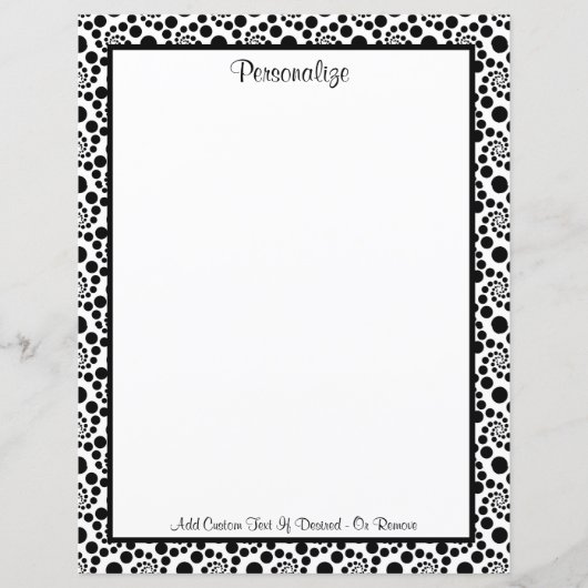 Papier Motif Abstrait de Tourbillons Noir et Blanc Modern (Devant)