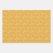 Papier Motif Abstrait jaune moutarde (Devant 2)