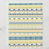 Papier Motif africain (Devant / Derrière)