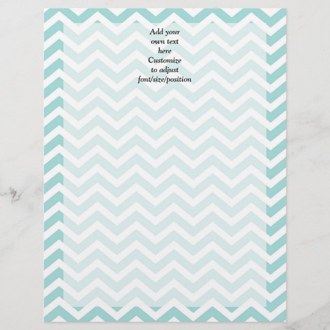 Papier Motif Aqua chevron (Devant)