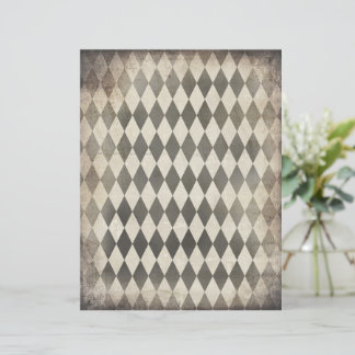 Papier Motif Arlequin en noir et blanc