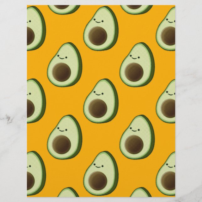 Papier Motif Avocado (Devant)