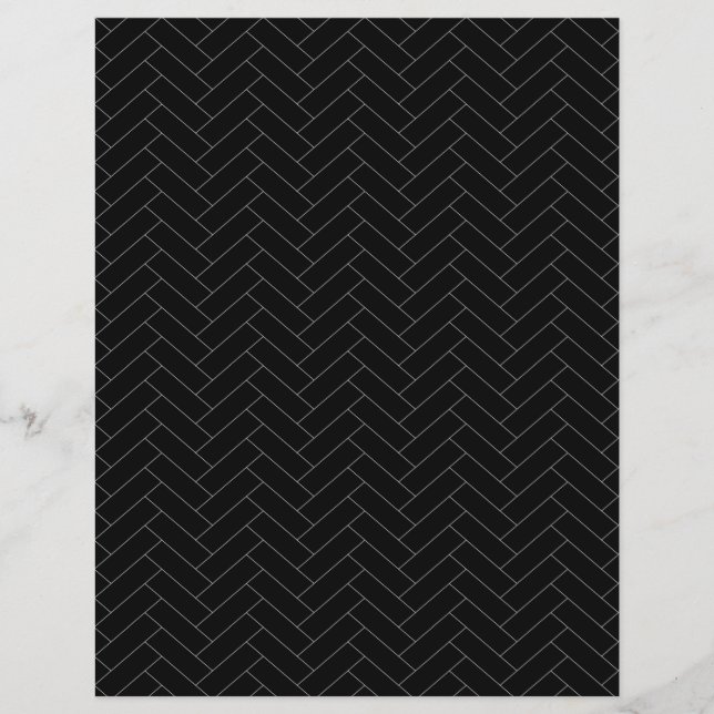 Papier Motif carreaux noir gris classique (Devant)