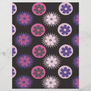 Papier motif Cercle floral