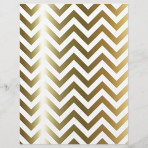 Papier Motif chevron rayures dorées