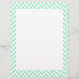 Papier Motif chevron vert menthe clair