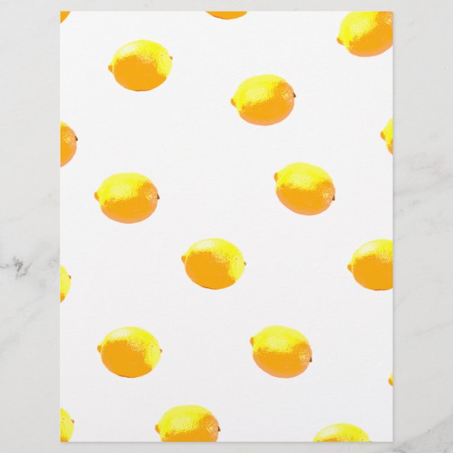 Papier motif citron version 1 (Devant)