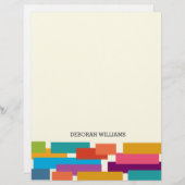 Papier motif coloré (Devant / Derrière)