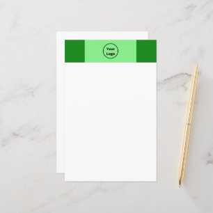 Papier Motif d'affaires aux tons verts