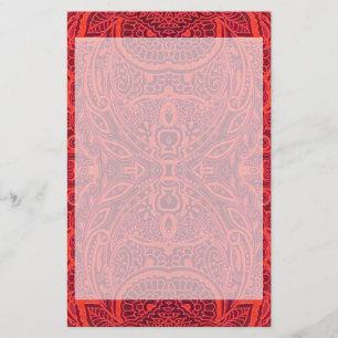 Papier Motif damassé rouge