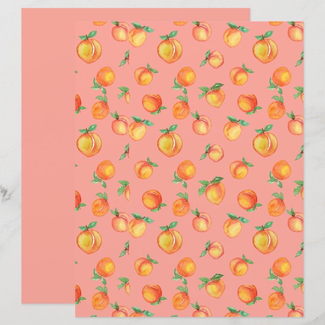 Papier Motif d'aquarelle douce (Devant / Derrière)