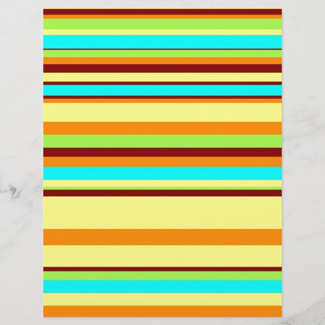 Papier Motif de bande coloré Customisé Designer (Devant)